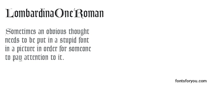 LombardinaOneRoman Font