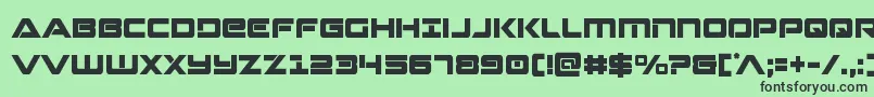 Strikelordcond Font – Black Fonts on Green Background