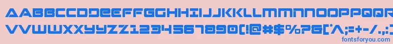 Strikelordcond Font – Blue Fonts on Pink Background