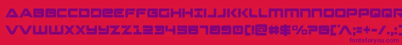 Strikelordcond Font – Purple Fonts on Red Background