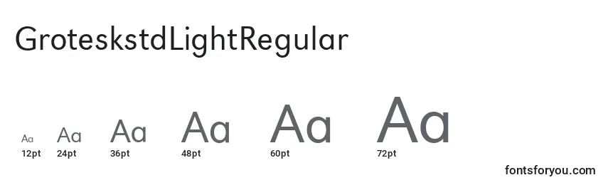 GroteskstdLightRegular Font Sizes