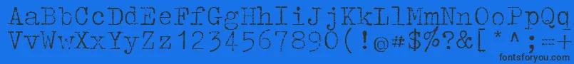 Tippa Font – Black Fonts on Blue Background