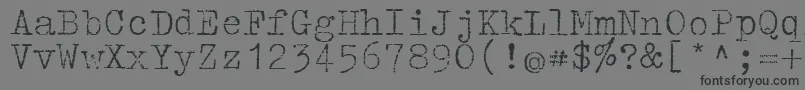 フォントTippa – 黒い文字の灰色の背景