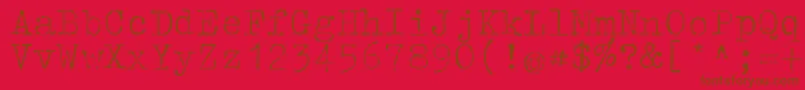 Tippa Font – Brown Fonts on Red Background