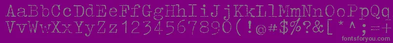 フォントTippa – 紫の背景に灰色の文字