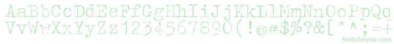 Tippa Font – Green Fonts on White Background