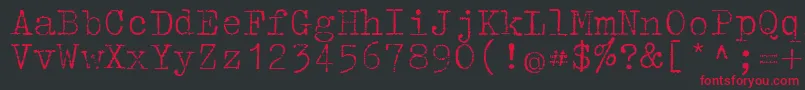 Tippa Font – Red Fonts on Black Background