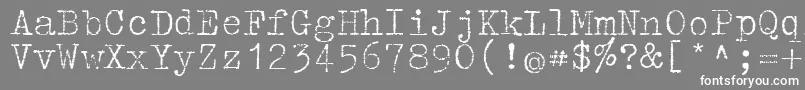 フォントTippa – 灰色の背景に白い文字