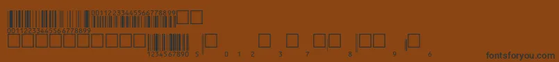 Шрифт Eanbwrp36ttNormal – чёрные шрифты на коричневом фоне