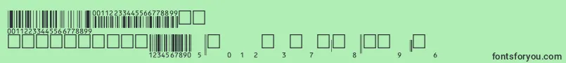 Eanbwrp36ttNormal Font – Black Fonts on Green Background