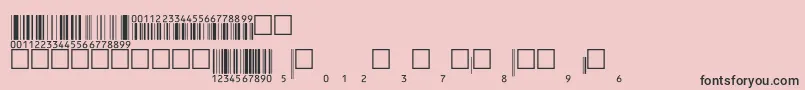 Eanbwrp36ttNormal Font – Black Fonts on Pink Background