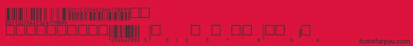 Eanbwrp36ttNormal Font – Black Fonts on Red Background