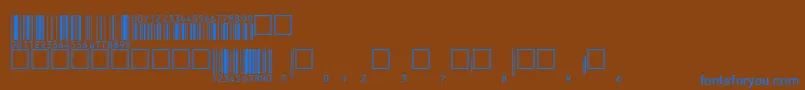 Eanbwrp36ttNormal Font – Blue Fonts on Brown Background