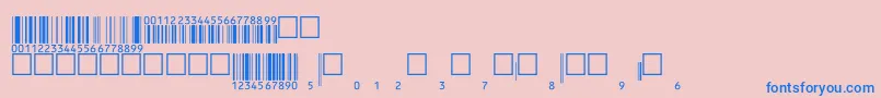 Eanbwrp36ttNormal Font – Blue Fonts on Pink Background