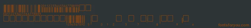 Eanbwrp36ttNormal Font – Brown Fonts on Black Background