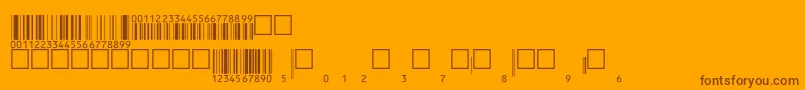 Eanbwrp36ttNormal Font – Brown Fonts on Orange Background