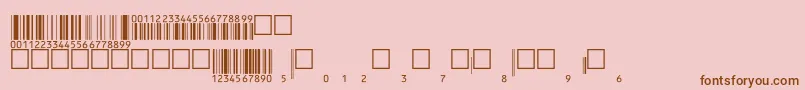 Eanbwrp36ttNormal Font – Brown Fonts on Pink Background