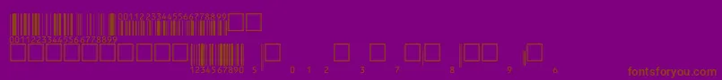 Eanbwrp36ttNormal Font – Brown Fonts on Purple Background