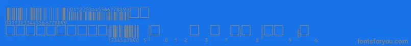 Eanbwrp36ttNormal Font – Gray Fonts on Blue Background