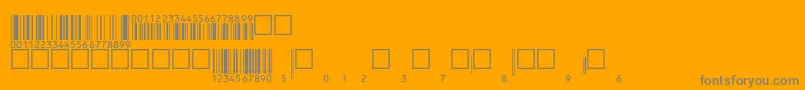 Eanbwrp36ttNormal Font – Gray Fonts on Orange Background