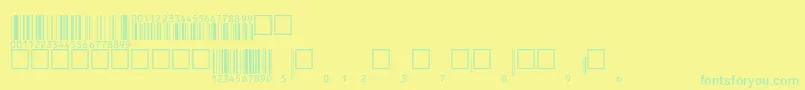 Eanbwrp36ttNormal Font – Green Fonts on Yellow Background