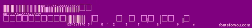 Eanbwrp36ttNormal Font – Pink Fonts on Purple Background
