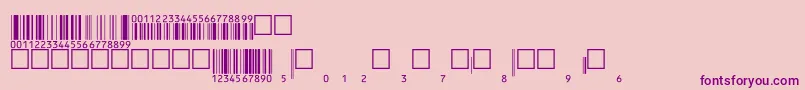Eanbwrp36ttNormal Font – Purple Fonts on Pink Background