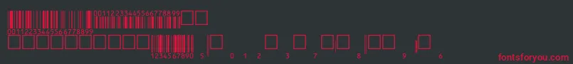 Eanbwrp36ttNormal Font – Red Fonts on Black Background