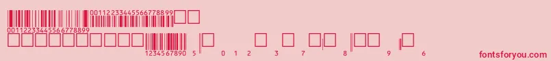 Eanbwrp36ttNormal Font – Red Fonts on Pink Background