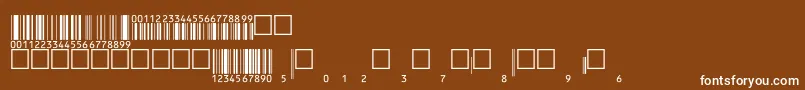 Eanbwrp36ttNormal Font – White Fonts on Brown Background