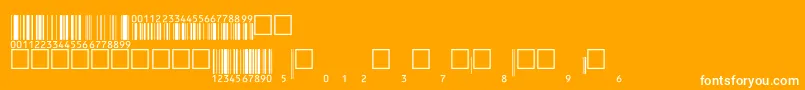 Eanbwrp36ttNormal Font – White Fonts on Orange Background