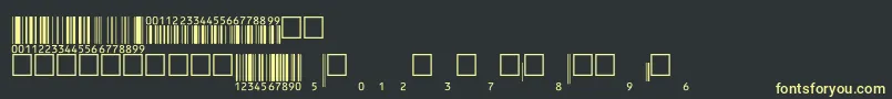 Eanbwrp36ttNormal Font – Yellow Fonts on Black Background