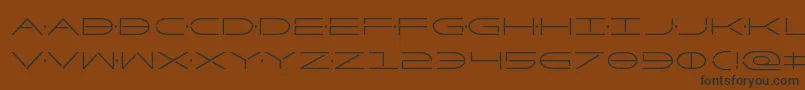 Factorcond Font – Black Fonts on Brown Background