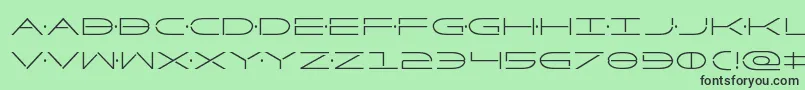 Factorcond Font – Black Fonts on Green Background