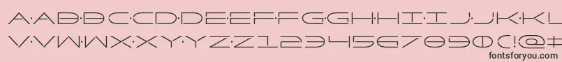 Factorcond Font – Black Fonts on Pink Background