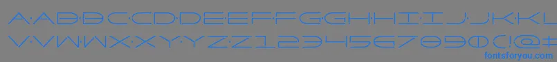 Factorcond Font – Blue Fonts on Gray Background