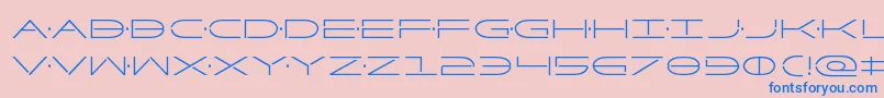 Factorcond Font – Blue Fonts on Pink Background