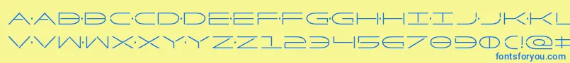 fuente Factorcond – Fuentes Azules Sobre Fondo Amarillo