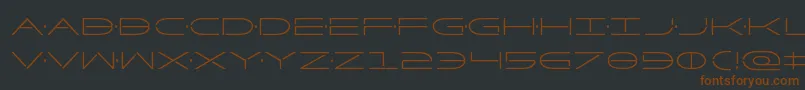 Factorcond Font – Brown Fonts on Black Background