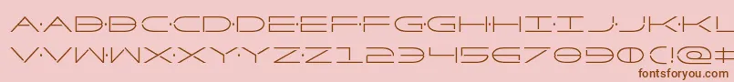 Factorcond Font – Brown Fonts on Pink Background