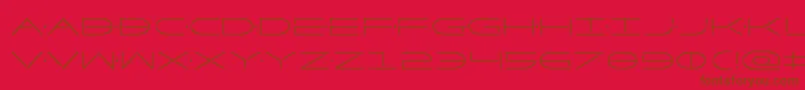 Factorcond Font – Brown Fonts on Red Background
