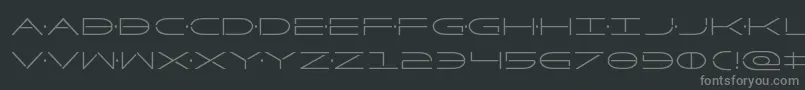 Factorcond Font – Gray Fonts on Black Background