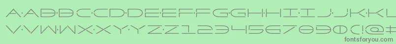 Factorcond Font – Gray Fonts on Green Background