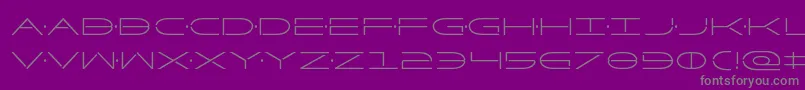 フォントFactorcond – 紫の背景に灰色の文字