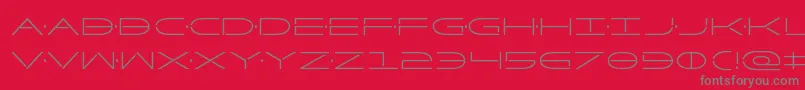 Factorcond Font – Gray Fonts on Red Background