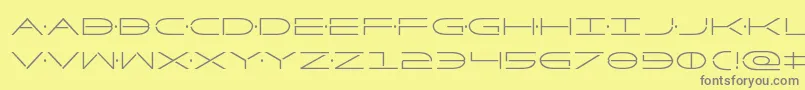 Factorcond Font – Gray Fonts on Yellow Background