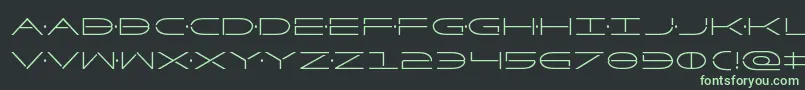 Factorcond Font – Green Fonts on Black Background