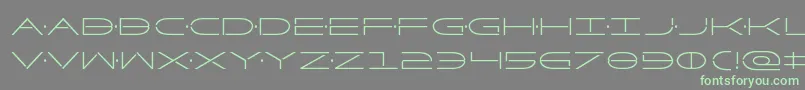 Factorcond Font – Green Fonts on Gray Background