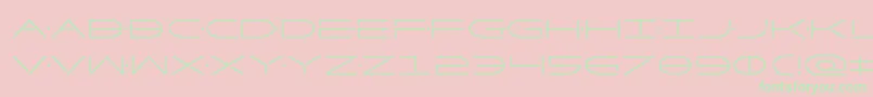 Factorcond Font – Green Fonts on Pink Background
