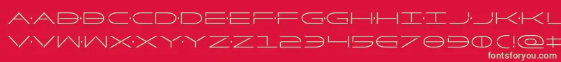 Factorcond Font – Green Fonts on Red Background